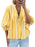 Tankaneo Womens Puff Sleeve Babydoll Tops Summer V