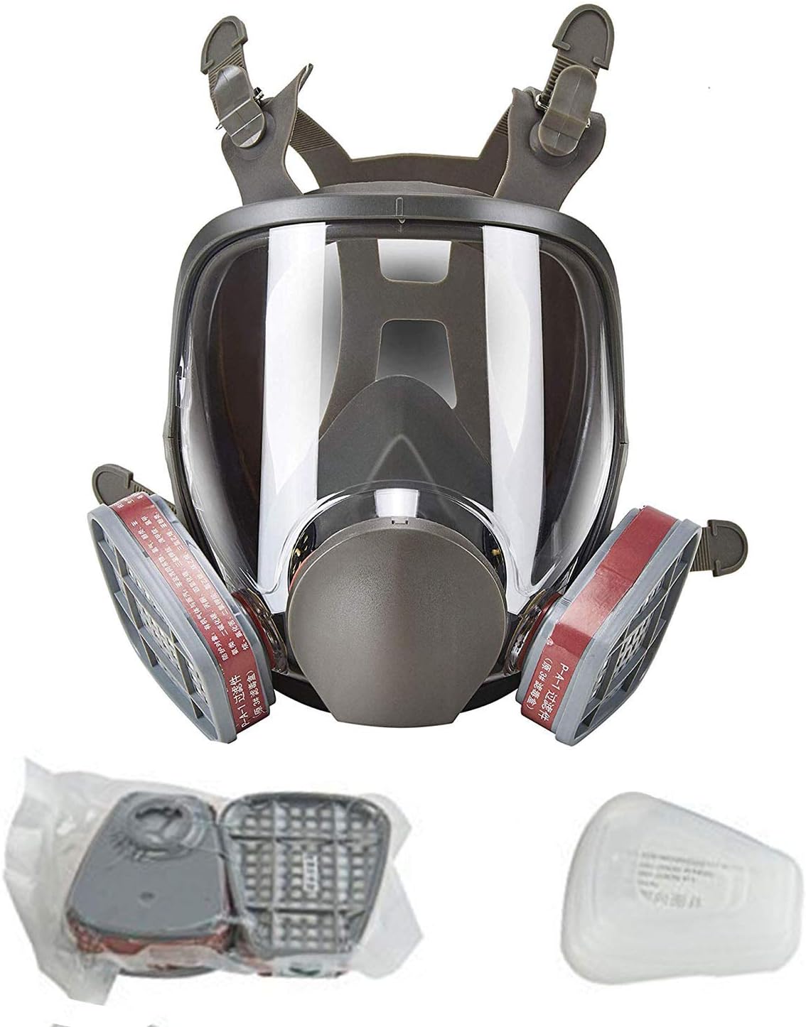 Future Shield Full Face Facepiece Respirator Paint Spray Mask with 2 x Organic Vapor Cartridges