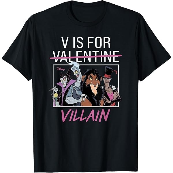 Amazon.com: Womens Disney Villains Bad Girls Trio V-Neck T-Shirt