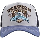 Gvatasz Men's Trucker Hat Mesh Back Hat Structured Baseball Cap Unisex Original Adjustable Snapback Hats