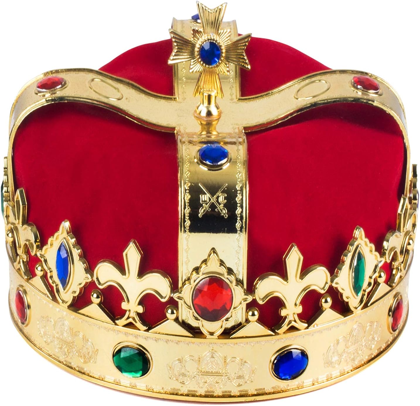 Royal Jeweled King's Crown - Costume Accessory: Clothing
