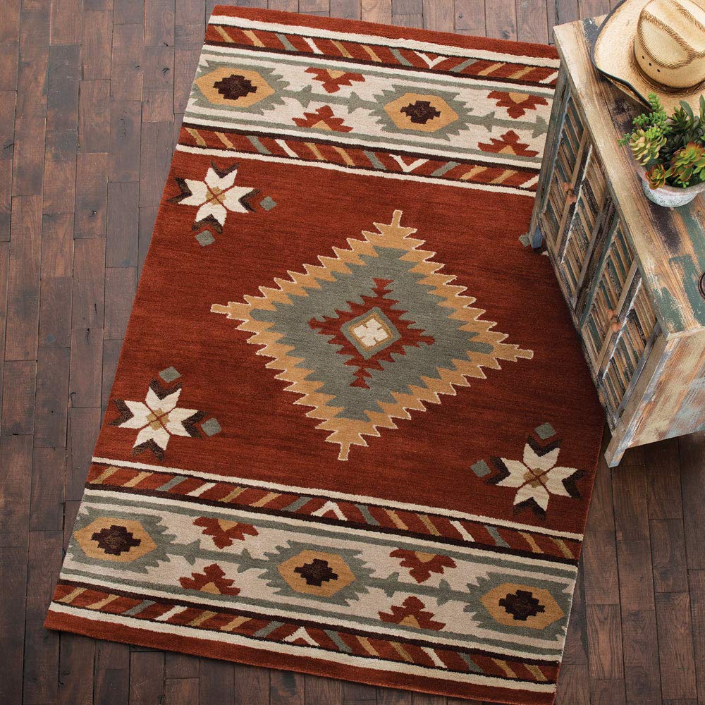 BLACK FOREST DECOR Southwest Rust Rug 2 x 8 Home & Kitchen