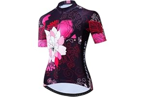HOTLION Cycling Jersey Women Bike Shirts Summer Bicycle Tops Short Sleeve Road Bike Clothing