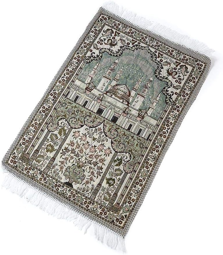 Suppemie Travel Pocket Prayer Mat Muslim Carpet Tapestry Home Decoration Rugs Light soft cotton 65X110CM