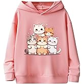 Verdusa Girl's Cute Cartoon Printed Graphic Hoodies Long Sleeve Pullover Sweatshirt Tops