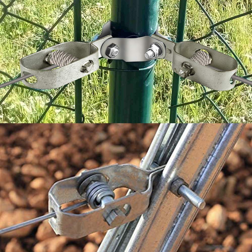 Gurxi 10 Pieces Cable Rope Tensioner Strainer Wire Fence Strainer Wire