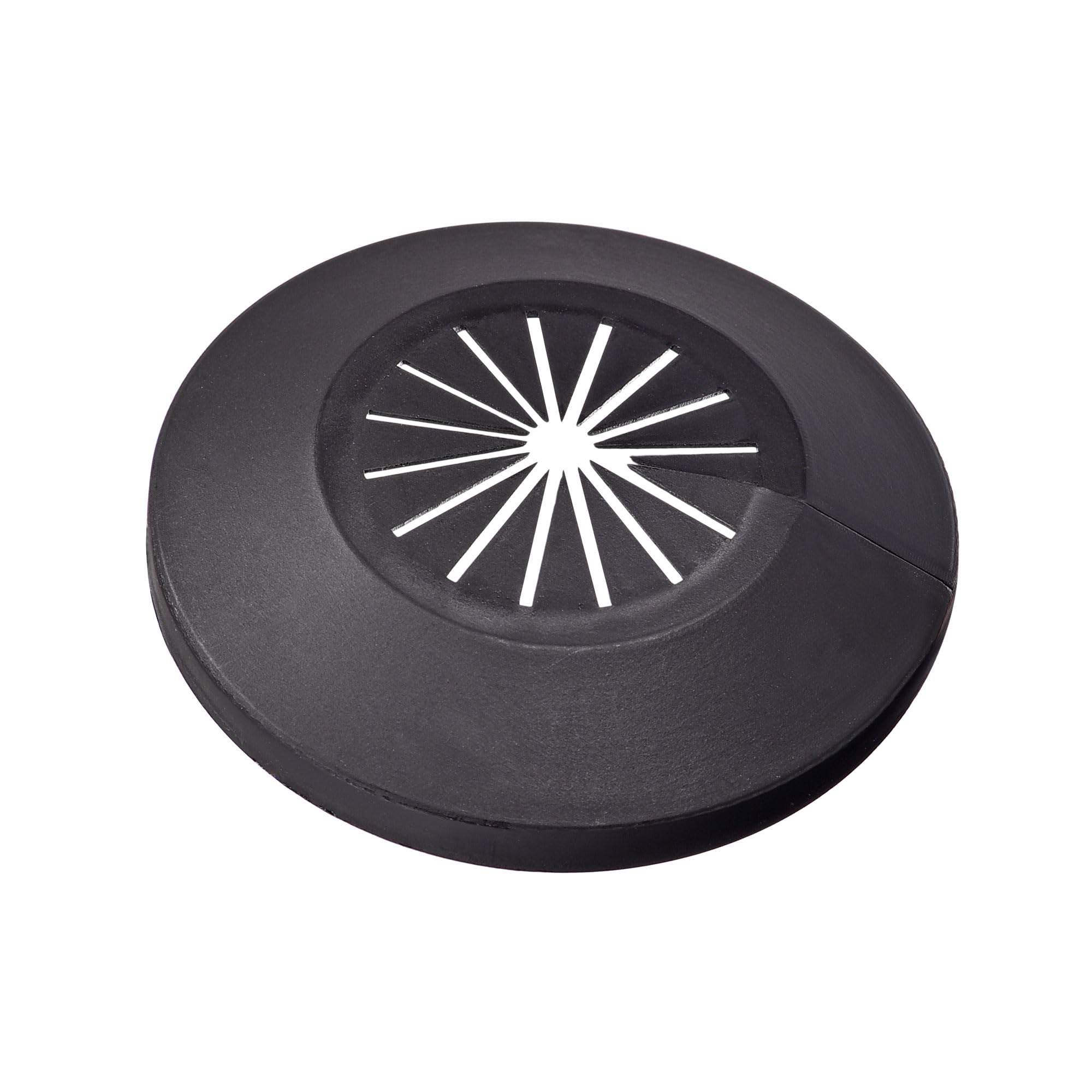 sourcing map Pipe Cover Decoration, 15mm-25mm PP Plastic Escutcheon Water Pipe Drain Line Cover Black 4pcs