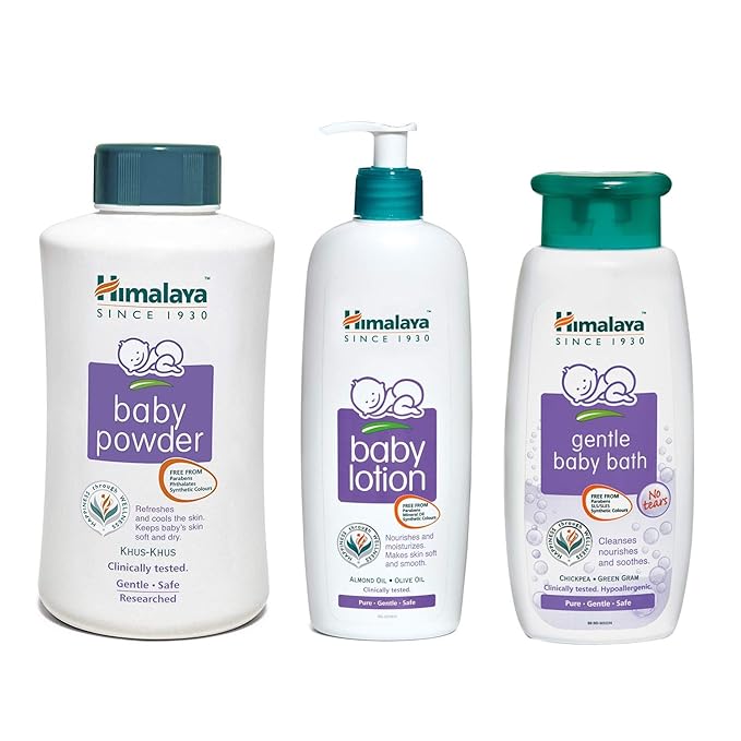 Buy Himalaya Baby Powder, 700g, Herbals Lotion (400ml) and Gentle Bath