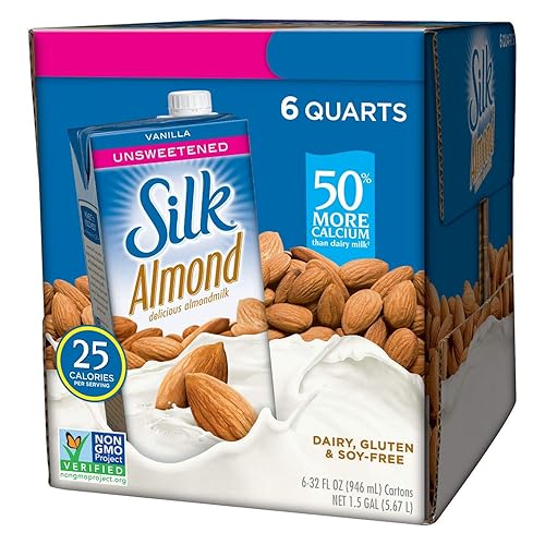 Almond Breeze Almond Milk, Unsweetened Original, 32 Ounce (Pack of