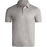 Spyder Mens Golf Polo Shirt - Moisture Wicking Soft Short Mens Polo Shirts Short Sleeve Athletic Fit Collared Golf Shirts