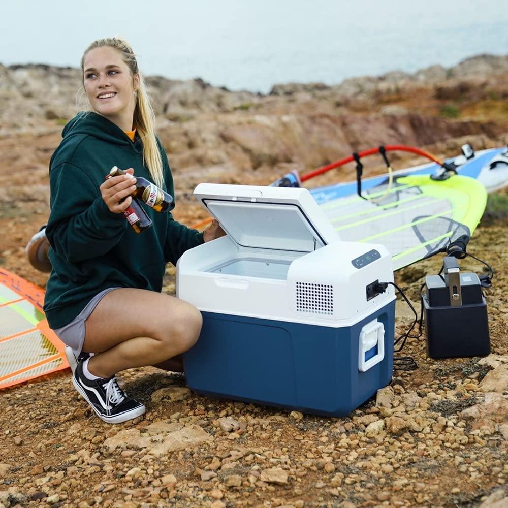 MOBICOOL MCF32, elektrische Kompressor-Kühlbox, 31 l, 12/24/230 V, Mini-Kühlschrank für Auto, Lkw, Boot, Reisemobil und Steckdose 5