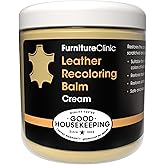 The Original Leather Recoloring Balm by Furniture Clinic - Cream Leather Dye for Furniture, Couches & Car Seats - Restore Scratched, Faded, & Damaged Surfaces