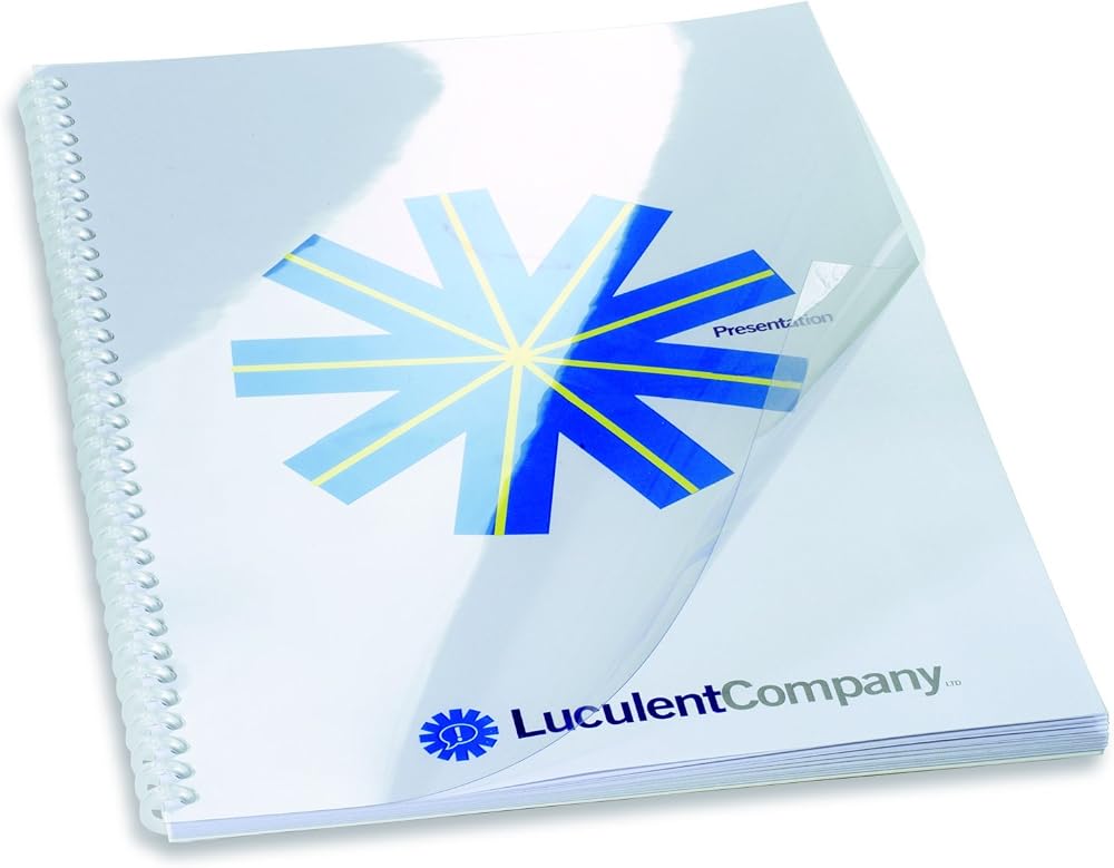 GBC HiClear Binding Covers 250 micron A4 Clear Pack of 50 41605E