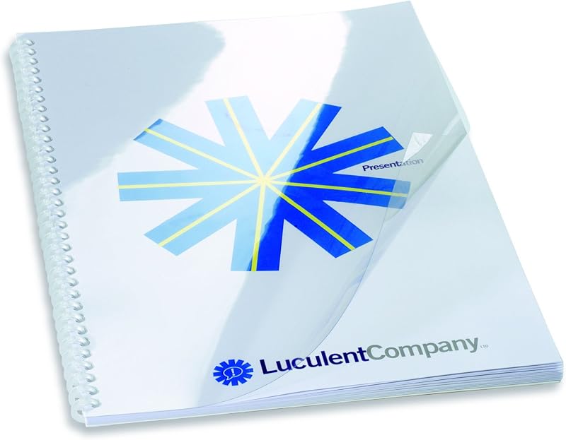 GBC HiClear Binding Covers 250 micron A4 Clear Pack of 50 41605E