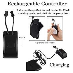 JIGUOOR Unique Flame Shape 4PCS Rechargeable