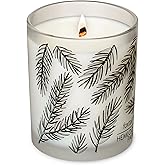 Hemlock Park Frosted Jar Wood Wick Candle Handcrafted with Natural Coconut Wax (Standard 7.2 oz, Foxtail Fir)
