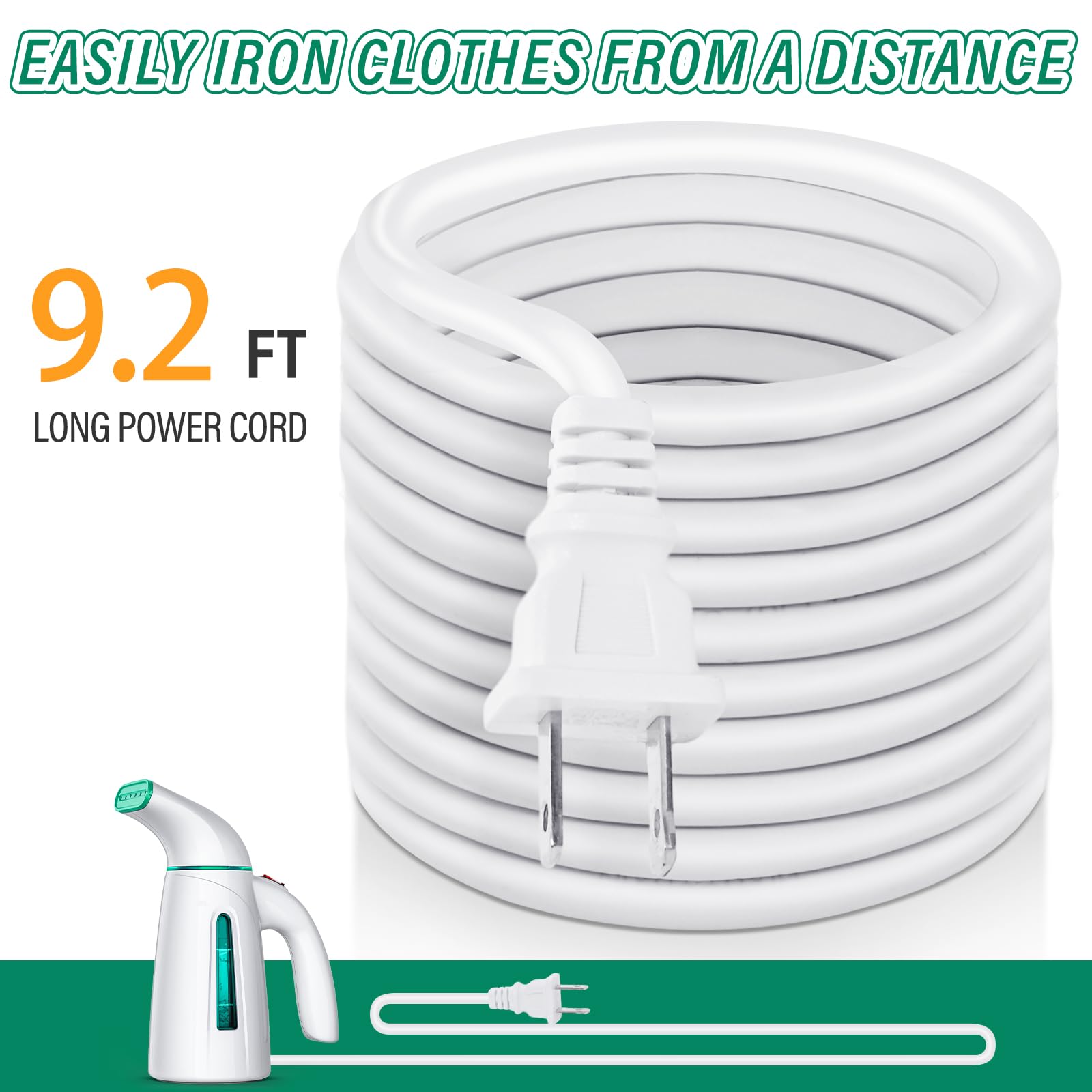 OGHom Steamer for Clothes,Portable Handheld Travel Steamer,240ml Large Capacity,700W,30 Second Fast Heat Up Garment Steamer (Turquoise)