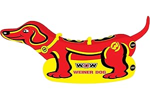 Wow Watersports Weiner Dog, Towable Tube, Large Side Pontoons for Easy Boarding