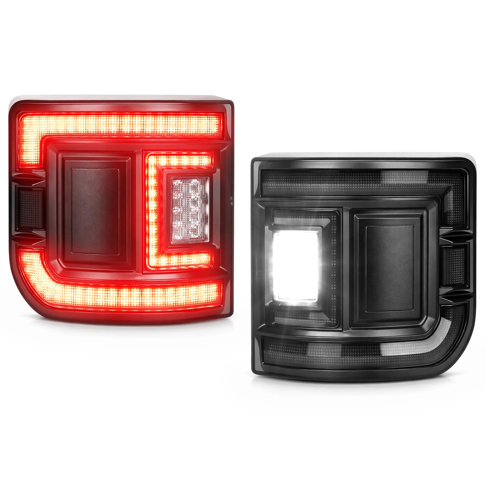 Photo 1 of unionlux Fit for Jeep Gladiator Tail Lights 2020-2026 Smoked Lens, DOT Flush Mount Brake Light Reverse Light Turn Signal Lamp Running Lights Side Marker Assembly Fit for Jeep Gladiator Accessories