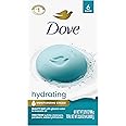 Dove Beauty Bar 6 Pack Hydrating with Glacial water & Avocado oil Cleanses & Hydrates 3.75 Oz