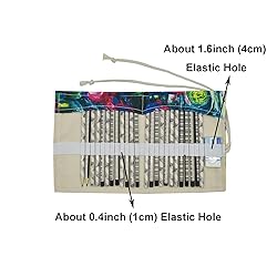 Maydahui Canvas Colored Pencil Roll Wrap 24/48/72