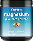 NatureBell Magnesium Glycinate Powder 500mg, 1lb