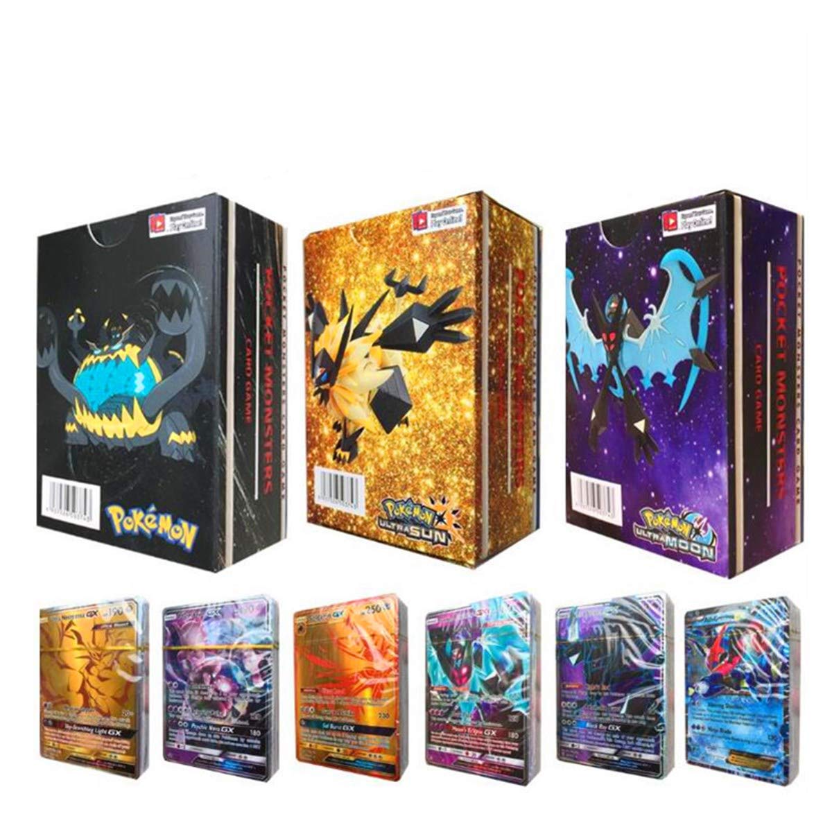 Esoor 300 Pokemon Karten Gx Mega Karten Flash Card Sammelkarten Puzzle Fun Card Game 295 Gx 5 Mega