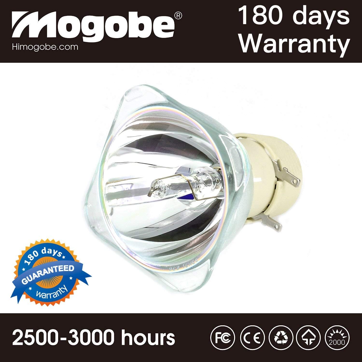 Mogobe for BL-FU195A /BL-FU195B /BL-FU195C /BL-FU190E /RLC-100 /5J.J9R05.001 Replacement Projector Bare Lamp for HD142X HD27 EH345 H183X TW342 S341 S340 DH1011 EH300 HD2500 PJD7828HDL