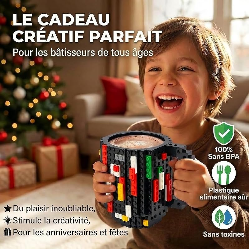® Tasse Lego 350 ml - Mug Briques de Construction DIY