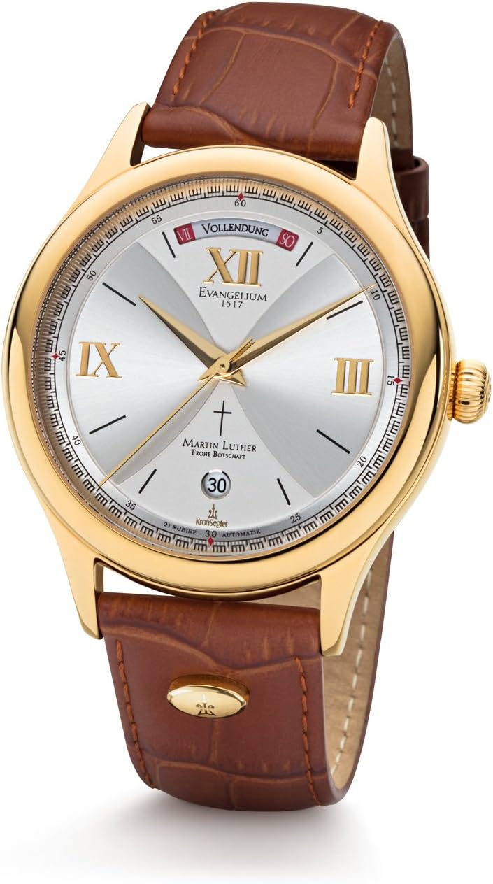 KronseglerAutomatic Watch Martin Luther - Evangelium Gold-Silver