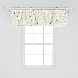 Ambesonne Airplane Print Window Valance, Minimalist