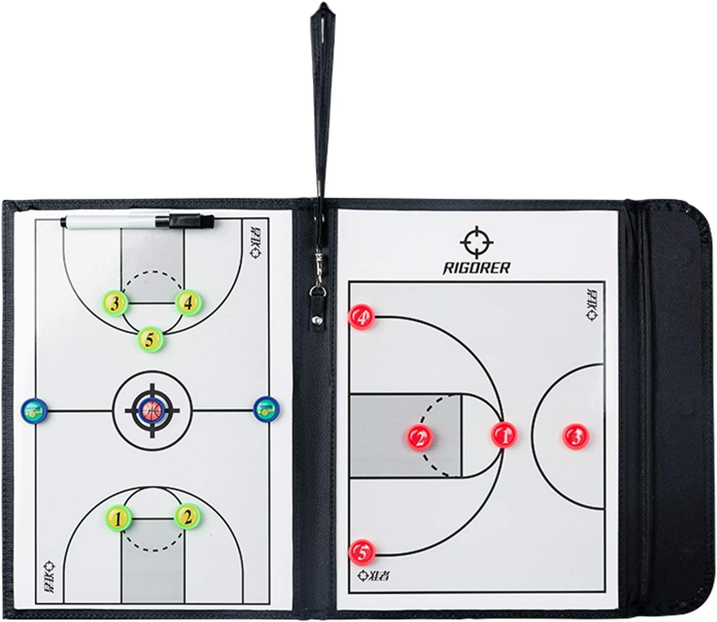 Portable Basketball Coach Tactics Board, Foldable Coaching