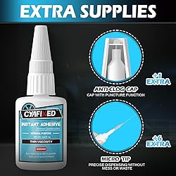 Super Glue Liquid, Instant Clear Cyanoacrylate Thin