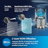 Philips AC0820/30 Series 800 Compact Air Purifier HEPA Real Time Air Quality view 4