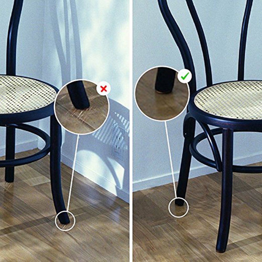 Shindel Furniture and Floor Protectors Furniture Stoppers Rubber Foam Pad Protector Grip Legs on Hard Surfaces - Small,16 PCS