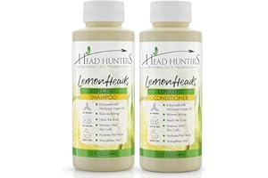 HEAD HUNTERS NATURAL LICE PRODUCTS Lemon Heads Natural Lice Prevention Shampoo and Conditioner - Safe for Kids and Adults, 12 Ounce