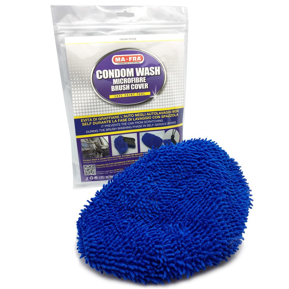 Mafra, Condom Wash, Microfibre Glove for the Car Wash Brush, Ideal for Cleaning Car Exteriors, Non-Scratching and Requires Little Pressure