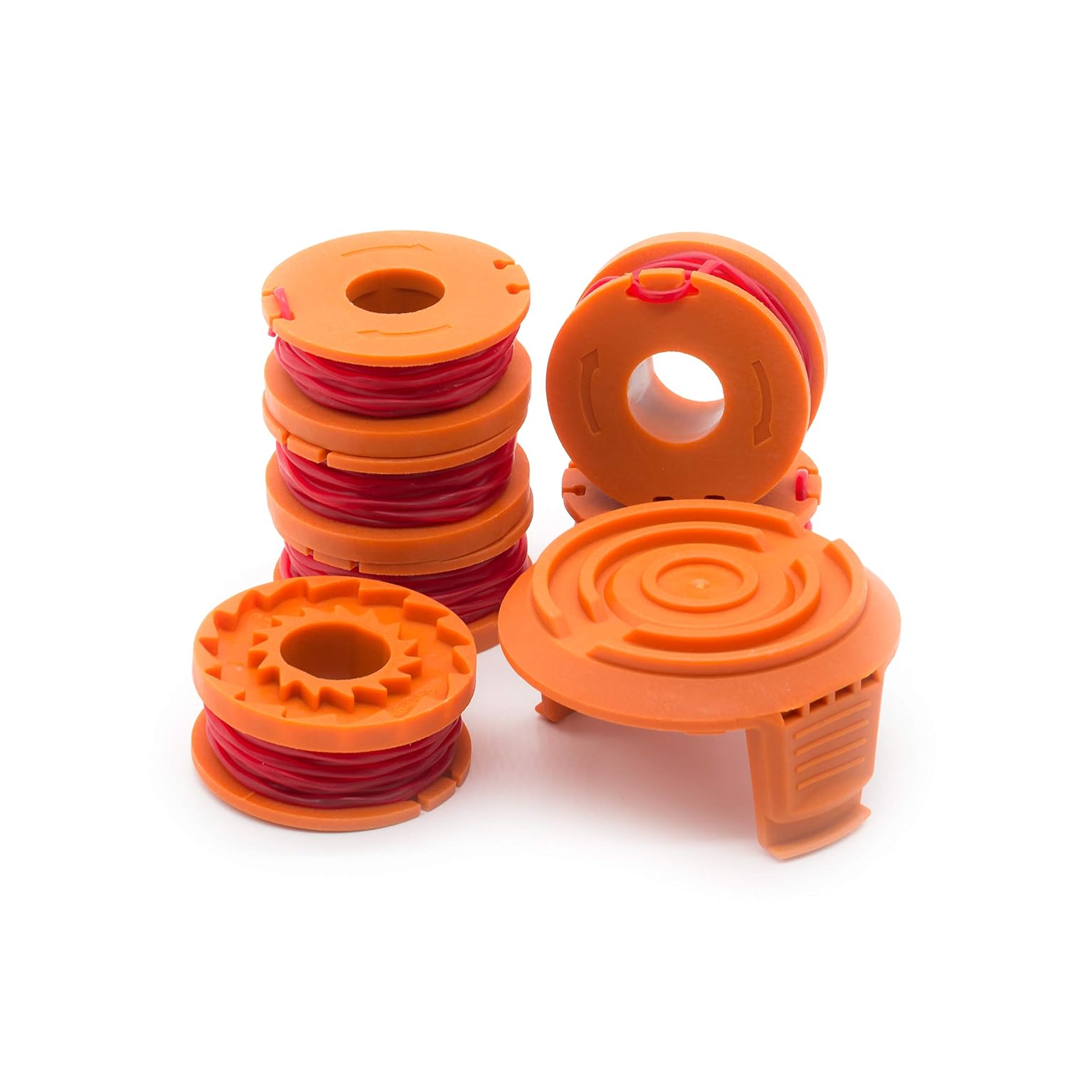 Garden Ninja [7-Pack Replacement Trimmer/Edger Spool for WA0010, 6 Spool with 1 Cap