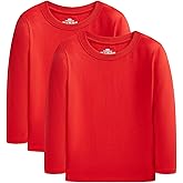 Cadidi Dinos Boys Girls Long Sleeve Shirts Cotton Casual Crewneck Printed Kids T-Shirts