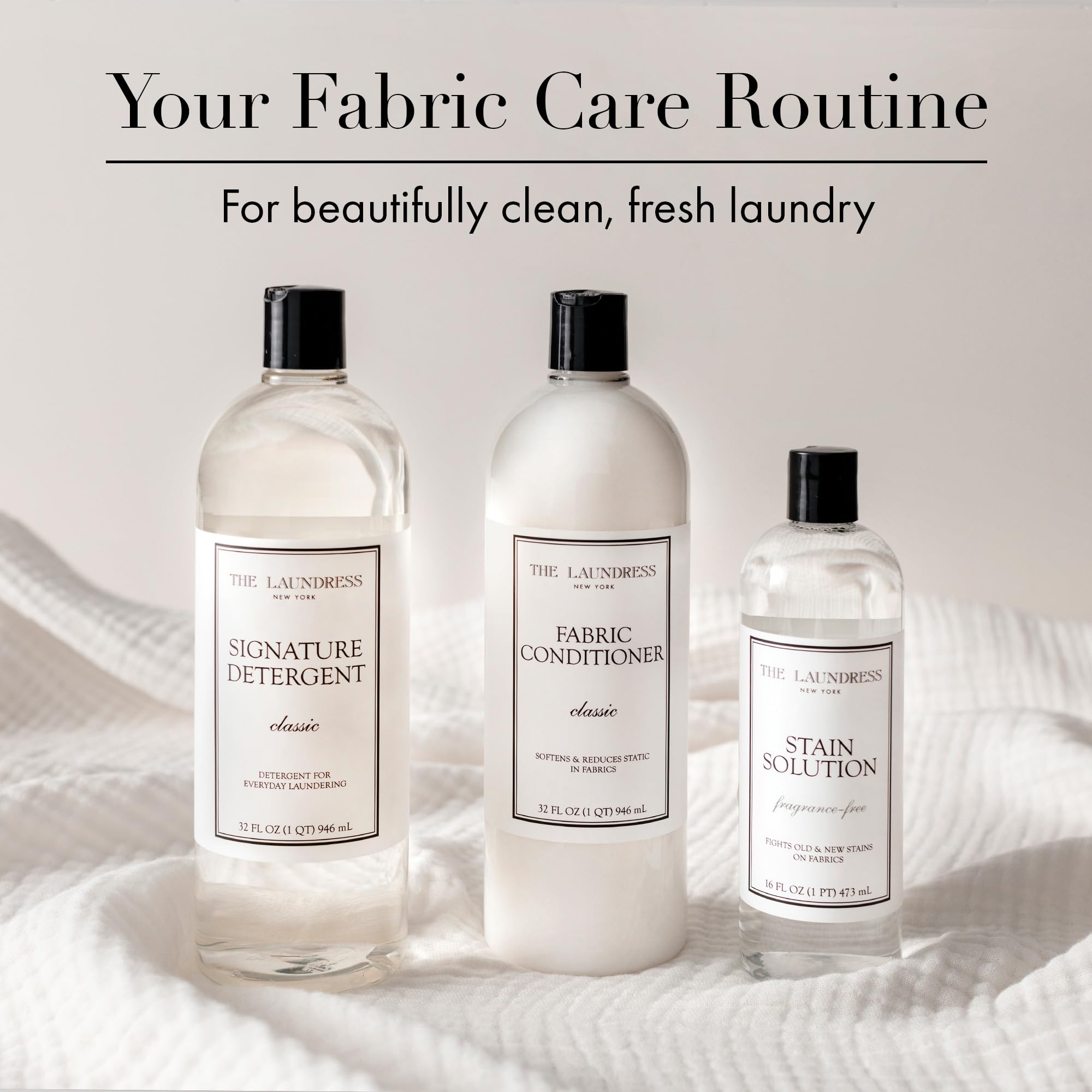 The Laundress Luxury Laundry Detergent, 31 Loads, Scented Signature Classic Fragrance, Concentrated Triple Enzyme Deep Cleaning and Targeted Stain Remover, 96% USDA Biobased Product