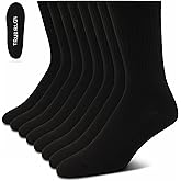 True Religion Mens 8 Pairs Crew Socks for Men Premium Athletic Men's Socks, Shoe Size 8-12