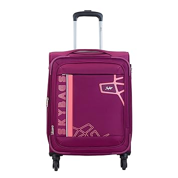 Skybags Polyester 58.5 cms Purple Softsided Cabin Luggage (STPICW59BPL)