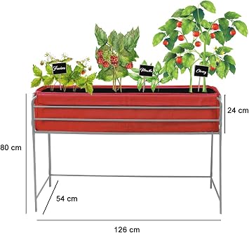 Huerto urbano Veggie Bag 126x54x80 cm.Color rojo: Amazon.es: Jardín