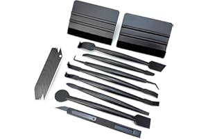 Umaki Vinyl Wrap for Cars Install Kit with Vinyl Scraper, 9mm Utility Knife & 10piece Blades and 7 in 1 Micro Wrap Squeegee, 