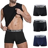 LLLTRON Mens Incontinence Underwear Washable 150ml Absorbent Leak Proof Underwear for Men Bladder Leak with Reusable Mens Urinary Incontinence Boxer Briefs 3pack