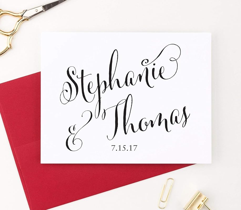 Personalized Wedding Thank You Cards, Personalized Wedding Thank You Notes, Wedding