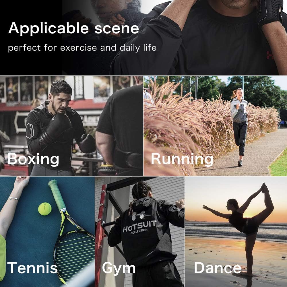 HOTSUIT Sauna Suit Men Anti Rip Sweat Suits Gym Boxing Workout Jackets : Sports & Outdoors