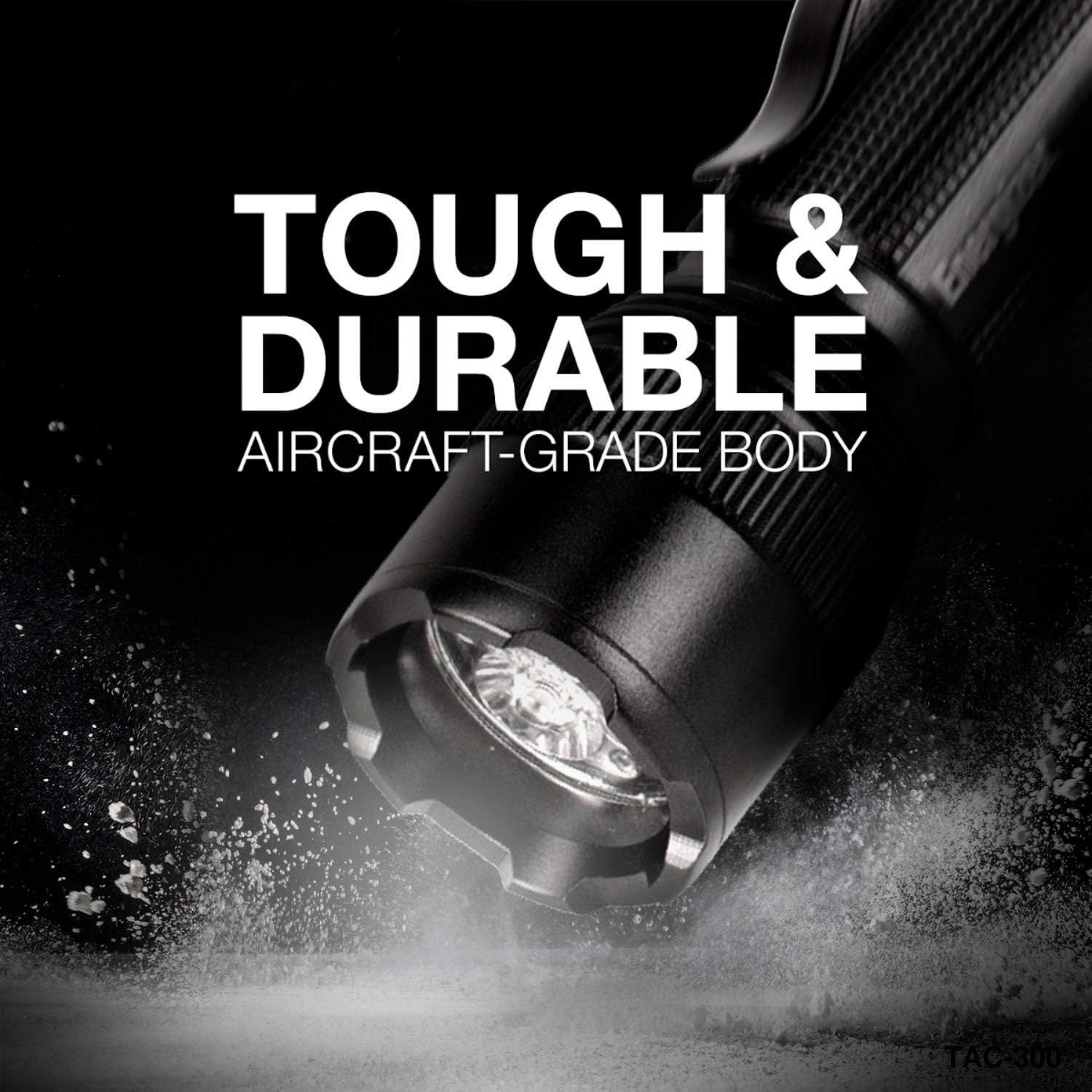 Energizer LED Tactical Flashlight, IPX4 Water Resistant, Super Bright, Heavy Duty Metal Body, Built for Camping, Outdoors, Emergency, Batteries Included : Sports & Outdoors