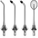 Replacement Tip Compatible COSLUS C20, E40, C31, C50 and C51 Water Flosser | 4 Tips Combo,Oral Irrigator Refill Heads Jet Tips(Black)