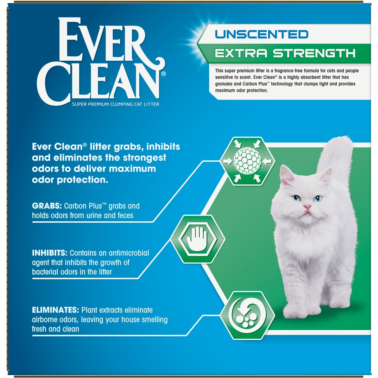 Ever Clean Extra Strength Cat Litter, Unscented, 42 Pound Bag The Cat